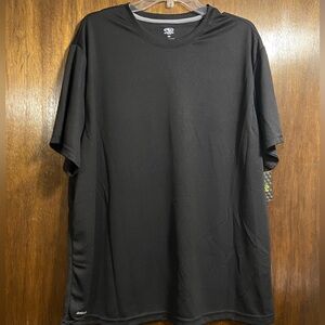 Solid Black Athletic Tee